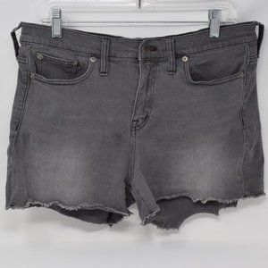 Madewell Denim Boy Shorts Black Gray Women 30 C1733 Comfy Neutral Boho Casual